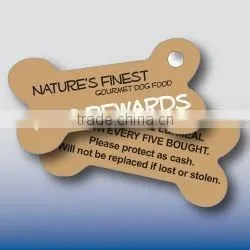 Dog Bone Shaped Plastic Key Tag (PVC) thumbnail-1
