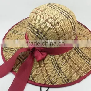 China Manufacture Top Sell Women's Straw Floppy Beach Hat thumbnail-4