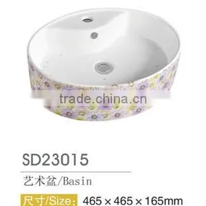 Round Colored Kitchen Bathroom Hot Sale Basin Sink thumbnail-2