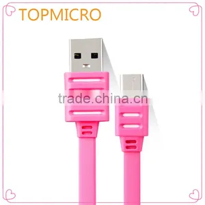 2016 Colorful Fresh Look Type-C to USB2.0 Flat Wire Phone Cable thumbnail-3