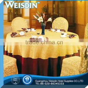 Guangzhou Wholesale Hotel Restaurant Luxury Banquet Wedding Rosette Table Cloth thumbnail-1