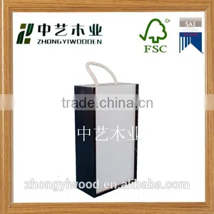 Trade Assurance FSC Unfinished Solid Pine Wood Natural Color Wine Box thumbnail-6