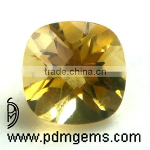 Citrine Semi Precious Gemstone Cushion Square Cut Faceted For Finger Gold Rings From Jaipur thumbnail-1