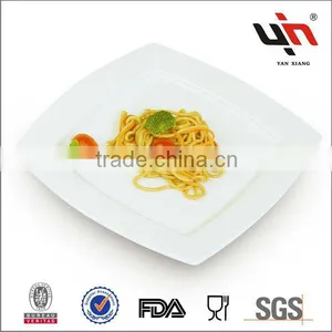 White Ceremic Square Dinner Plates thumbnail-1