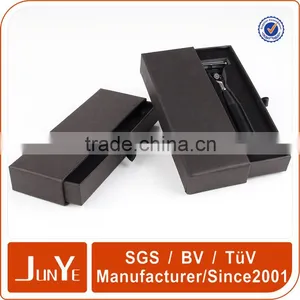 Black Luxury Cardboard Shaver Paperboard Box Container for Men's Razors thumbnail-1