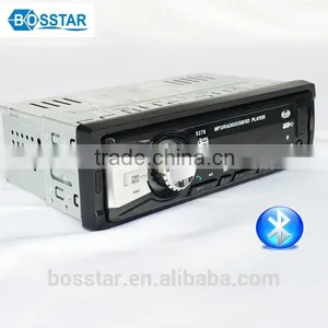 High Quality 12V 1 Din Fixed Panel Car Audio Mp3 cd Player Adapter With Bluetooth Usb TF Mmc fm Radio Receiver thumbnail-2
