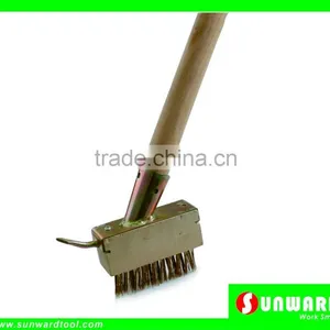 Wooden Block Paving Brush,Metal Frame With Steel Spike thumbnail-1