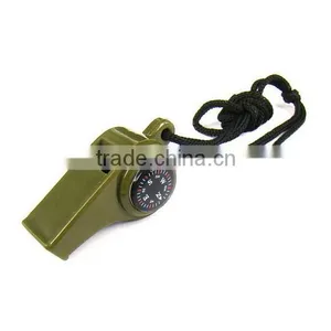Hot Selling 3in1 Whistle Compass Thermometer For Outdoor Emergency Gear Camping Survival thumbnail-1
