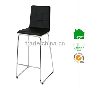 DC-2530 Modern White Faux Leather Bar Chair thumbnail-1