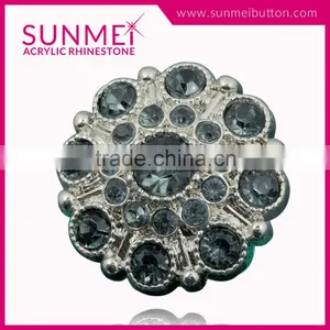 Wholesale Gray Color Rhinestone Embellishments for Dresses thumbnail-1