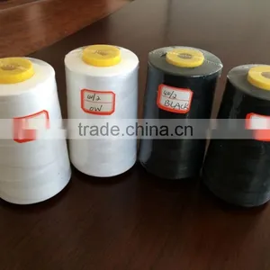 100% Yizheng Fiber Polyester Sewing Thread 40/2 5000yards in White and Colors thumbnail-1