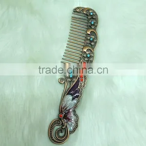 Promotional Gift Comb Mirror Set/red Bronze Cosmetic Pocket Mirror Set thumbnail-3