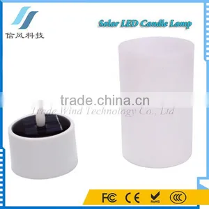 Solar LED Candle Light Flameless Tea Candle With Cup thumbnail-2