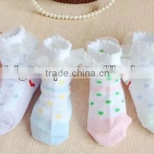 Baby Lace Trim Cotton Socks Baby Socks thumbnail-1