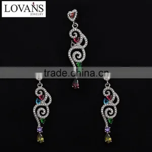 Manufacturers In China Imitation Jewelry Set Sterling Silver Guangzhou Wholesale Market TZ-0194 thumbnail-3