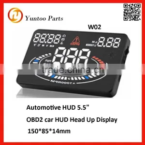 New Car 5.5" Dash Screen OBD2 Car HUD Head Up Display W02 thumbnail-1