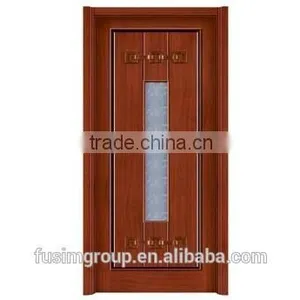 Latest Design Wooden Door Interior Door With Glass Insert thumbnail-1