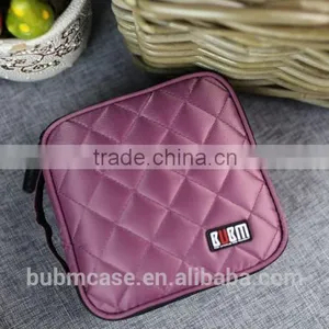 Purple 32 Capacity 230D Space Twill PVC Fabric DVD Case CD Holder Personalized cd Case Multi Disc Dvd Cases thumbnail-4