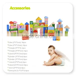 Wooden Educational Custom Wood Blocks thumbnail-3