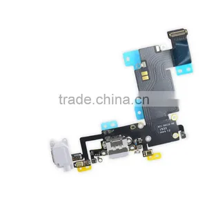 Dark Grey Charger Flex for IPhone 6s Plus Headphone Jack Audio With Dock Connector Flex Cable thumbnail-1