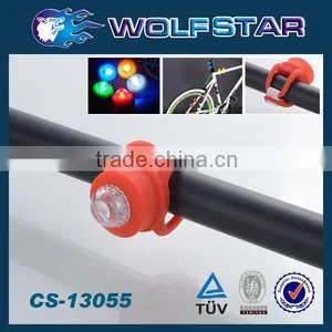 Super Bright LED Silica Gel Mini Bike Light With CR2032 thumbnail-1