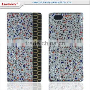 Wholesale Mobile Phone Accessories Diamond Leather Flip Wallet Case for Samsung Galaxy j7 thumbnail-3