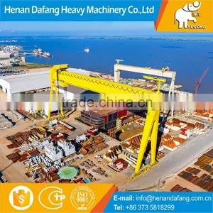 600t Ship Building Gantry Crane, Double Girder Gantry Crane for Shipyard With Winch thumbnail-1