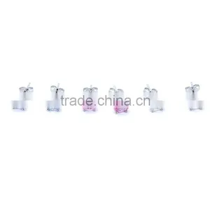 Trendy 2014 China Cheap Wholesale Fashion Design cz Ear Stud for Girls thumbnail-2