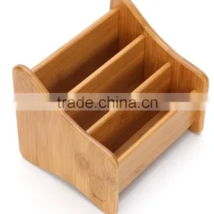 Bamboo Remote Control Sundries Bamboo Storage Box & Bin thumbnail-2
