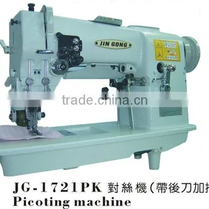 Double Needle Picoting Machine With Cutter and Puller thumbnail-1