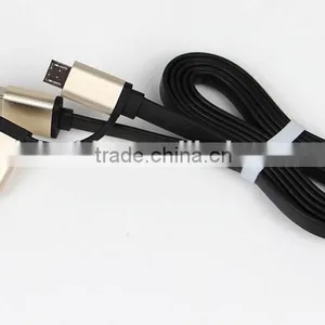 Two-in-one Usb Cable Male to Micro 5pin to I5/I6 With Aluminum Shell thumbnail-2