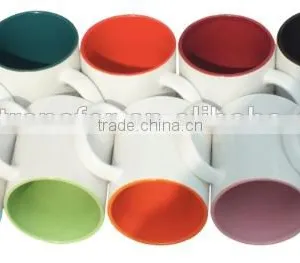 2015 High Quality Sublimation White Plain 11oz Ceramic Inner Color Mug thumbnail-3