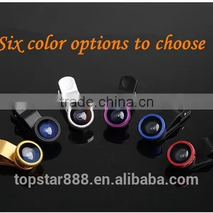 2015 Factory-direct Price Universal Clip 3 in 1 Lens for Mobile Phone Fisheye Lens, Wide Angle Lens, Micro Lens. thumbnail-4