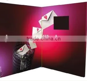 Hot Sale 7 Inch A4 Paper Card Lcd Video Business Card for Advertising thumbnail-4