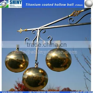 10" Stainless Steel Spheres With Hook thumbnail-1