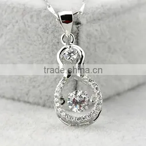 Hot Sell Cubic Zirconia Pendant, Silver Jewelry Online Wholesale Made in China thumbnail-6