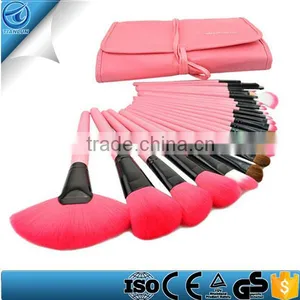 Professional Bridal Eye Lip Powder Face Makeup Brush Set With Leather Bag ,Private Label Cosmetic Makeup Brush Cleaner thumbnail-1