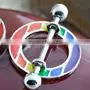 316L Rainbow Nipple Shield Piercing Nipple Jewelry thumbnail-1