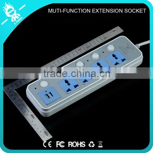Best Smart India Usb Power Strip With Usb 5 Independent Buttons and Lights thumbnail-6