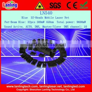Lanling Hot Sale 32 Heads Powerful and Beautiful Blue Mobile Laser Net thumbnail-1