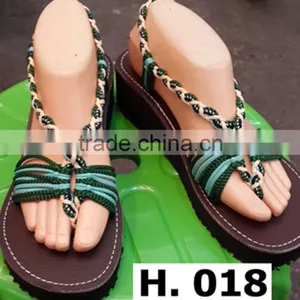 THAILAND MOUNTAIN TRIBE HAND MADE BEACH SANDALS thumbnail-5