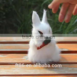 Rabbit Make Fur Life Size Animal Replica Easter Bunny Carrot Doll thumbnail-5