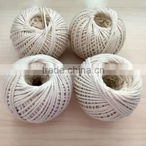 Natual Color Single Ply Cotton 3 Ply Twisted Twine for Agricultural Baler Twine thumbnail-3