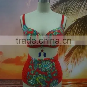 Wholesale 2016 High Waist Swimsuit Swimwear Women Bikini thumbnail-3