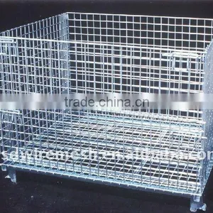 Industrial Stackable Storage Wire Mesh Containers thumbnail-1