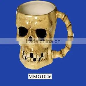 Scary Bones Ceramic Halloween Party Skull Mug thumbnail-1