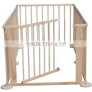 European Standard 4 Side Baby Child Wooden Foldable Kids Playpen Baby Playpen thumbnail-1