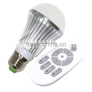Good Quality 2.4G Wireless E27 6W Led Lighting Bulb Lamp Light With Remote Controller thumbnail-2