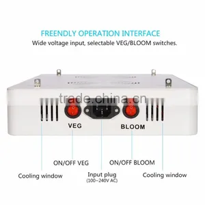 600W Led Grow Light With Veg/bloom Spectrum for Hydroponic Indoor Greenhouse/garden Plant Growing thumbnail-3