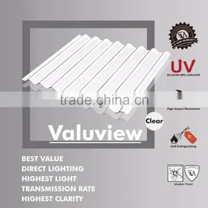 Circular Corrugated Greenhouse Polycarbonate Sheet (Valuview Clear ROMA) thumbnail-1